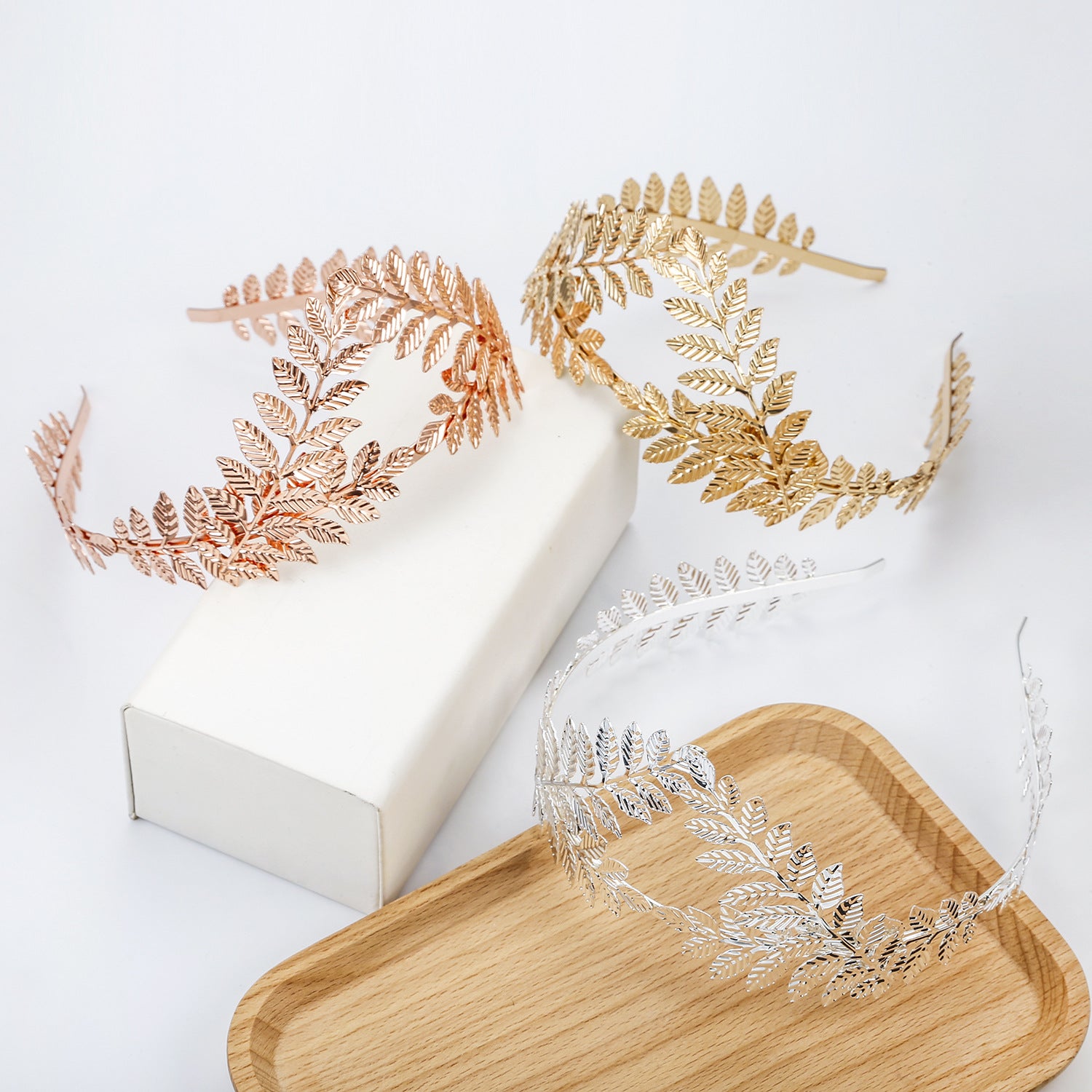 Wholesale Crown Leaf Bridesmaid Hair Accessories Birthday Hair Accessories